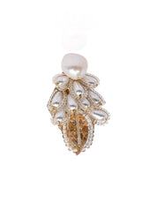 White Pearl And Stone Butterfly Choker Set Of 4 Engagement Trendy Jewelry