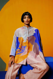 Bough Cobalt Blue & Apricot Orange Co-ord Set