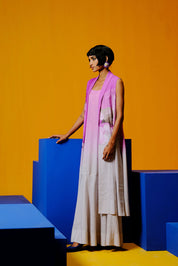 Diffuse Beetroot & Light Grey Jacket Dress