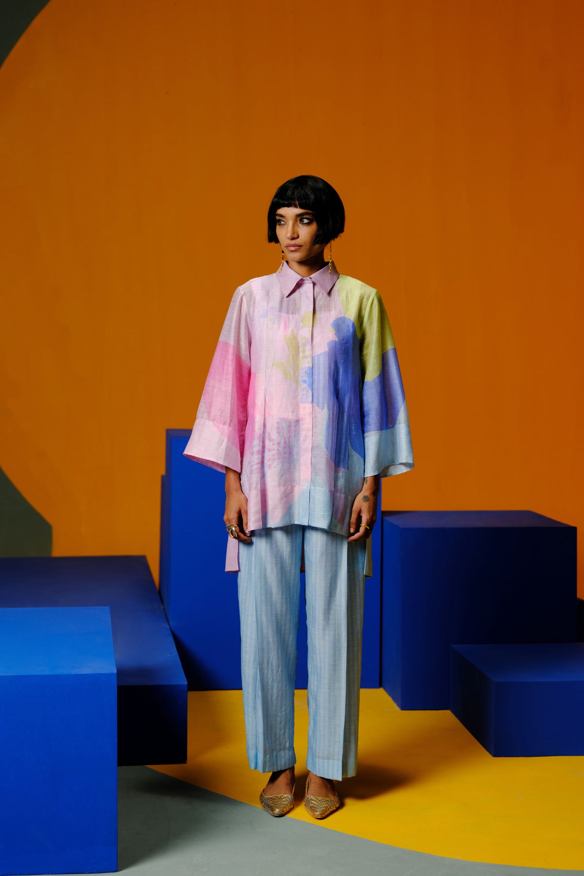 Bough Orchid Pink & Powder Blue Co-ord Set