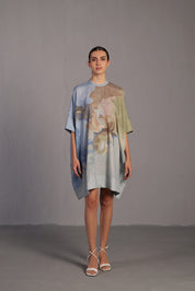 Diffuse Pastel Blue & Green Dress