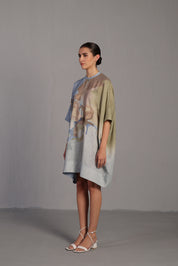 Diffuse Pastel Blue & Green Dress