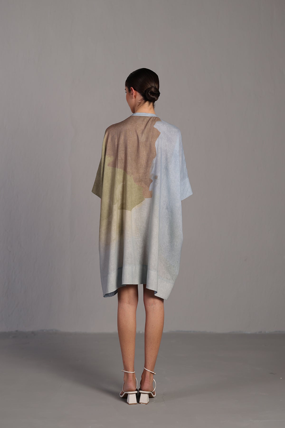 Diffuse Pastel Blue & Green Dress