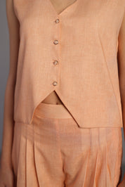 Diffuse Bright Orange & Yellow Jacket Set