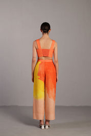 Diffuse Bright Orange & Yellow Co-ord Set