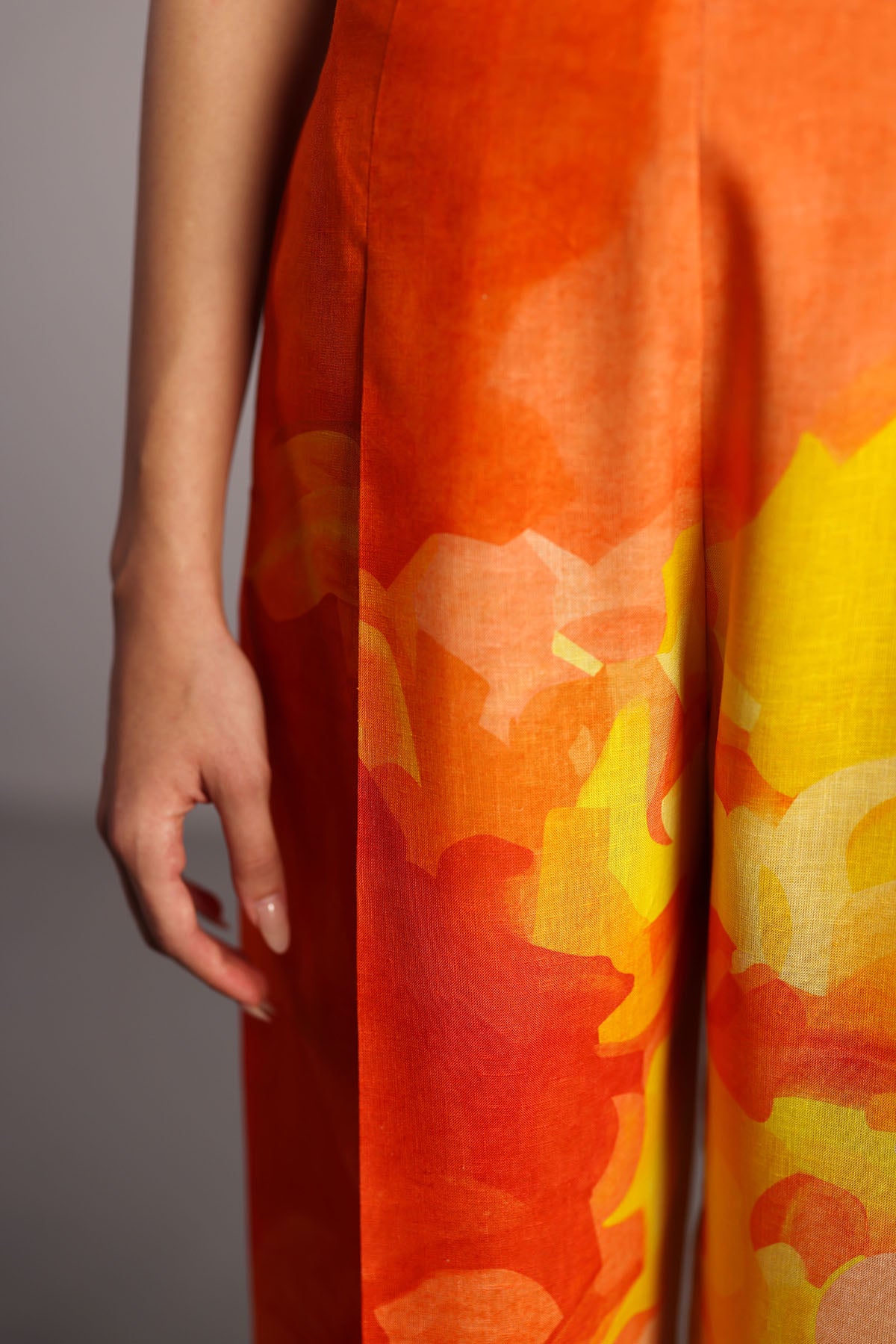 Diffuse Bright Orange & Yellow Co-ord Set