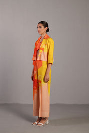 Diffuse Bright Orange & Yellow Jacket Set
