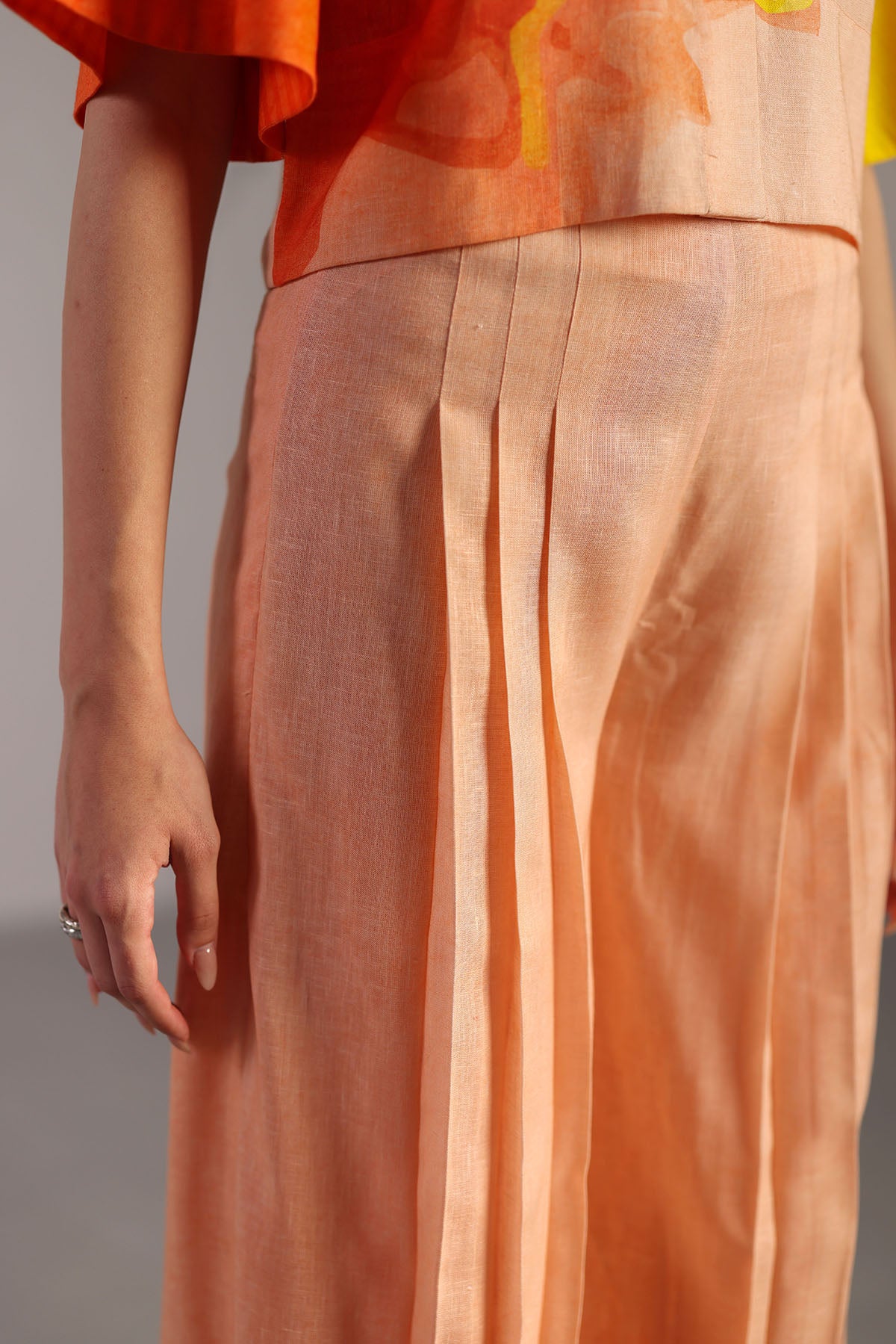Diffuse Bright Orange & Yellow Co-ord Set