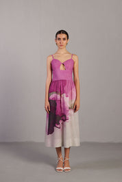 Diffuse Beetroot & Light Grey Dress