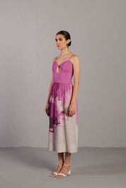 Diffuse Beetroot & Light Grey Dress