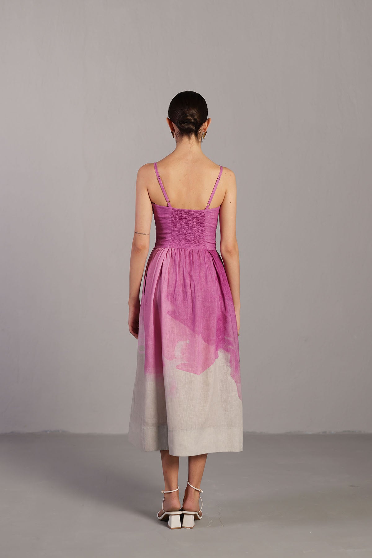 Diffuse Beetroot & Light Grey Dress