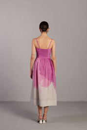 Diffuse Beetroot & Light Grey Dress