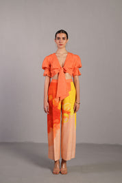 Diffuse Bright Orange & Yellow Co-ord Set