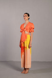 Diffuse Bright Orange & Yellow Co-ord Set