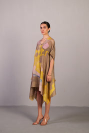 Candy Floss Smoky Beige & Bright Yellow Kurta Set