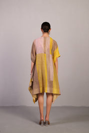 Candy Floss Smoky Beige & Bright Yellow Kurta Set