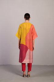 Bough Orange Red Kurta Set