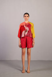 Bough Orange Red Kurta Set