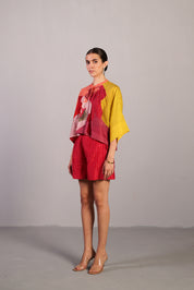 Bough Orange Red Kurta Set