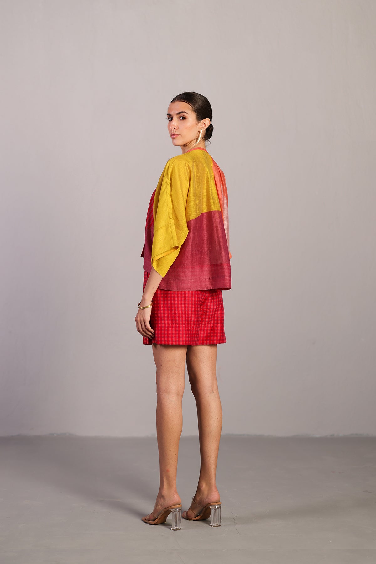 Bough Orange Red Kurta Set