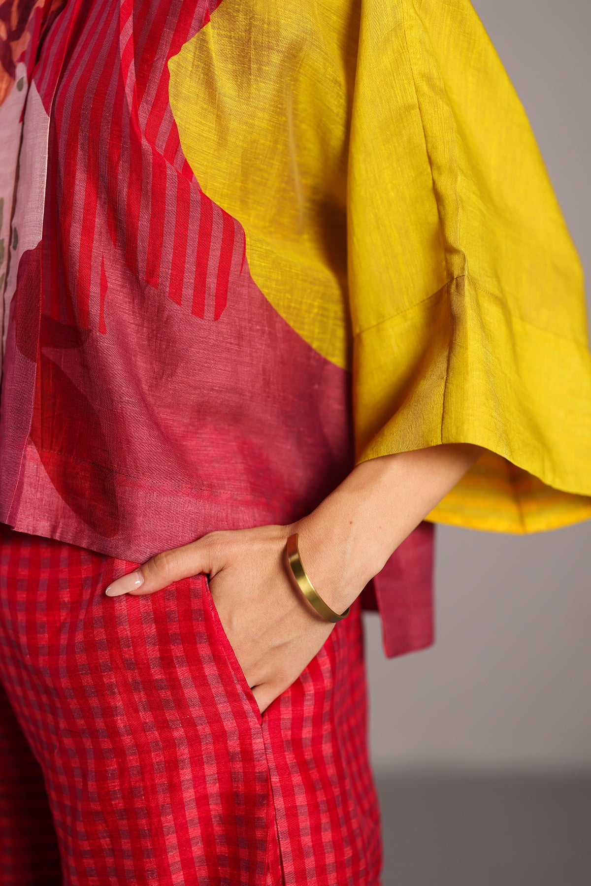 Bough Orange Red Kurta Set