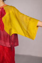 Bough Orange Red Kurta Set