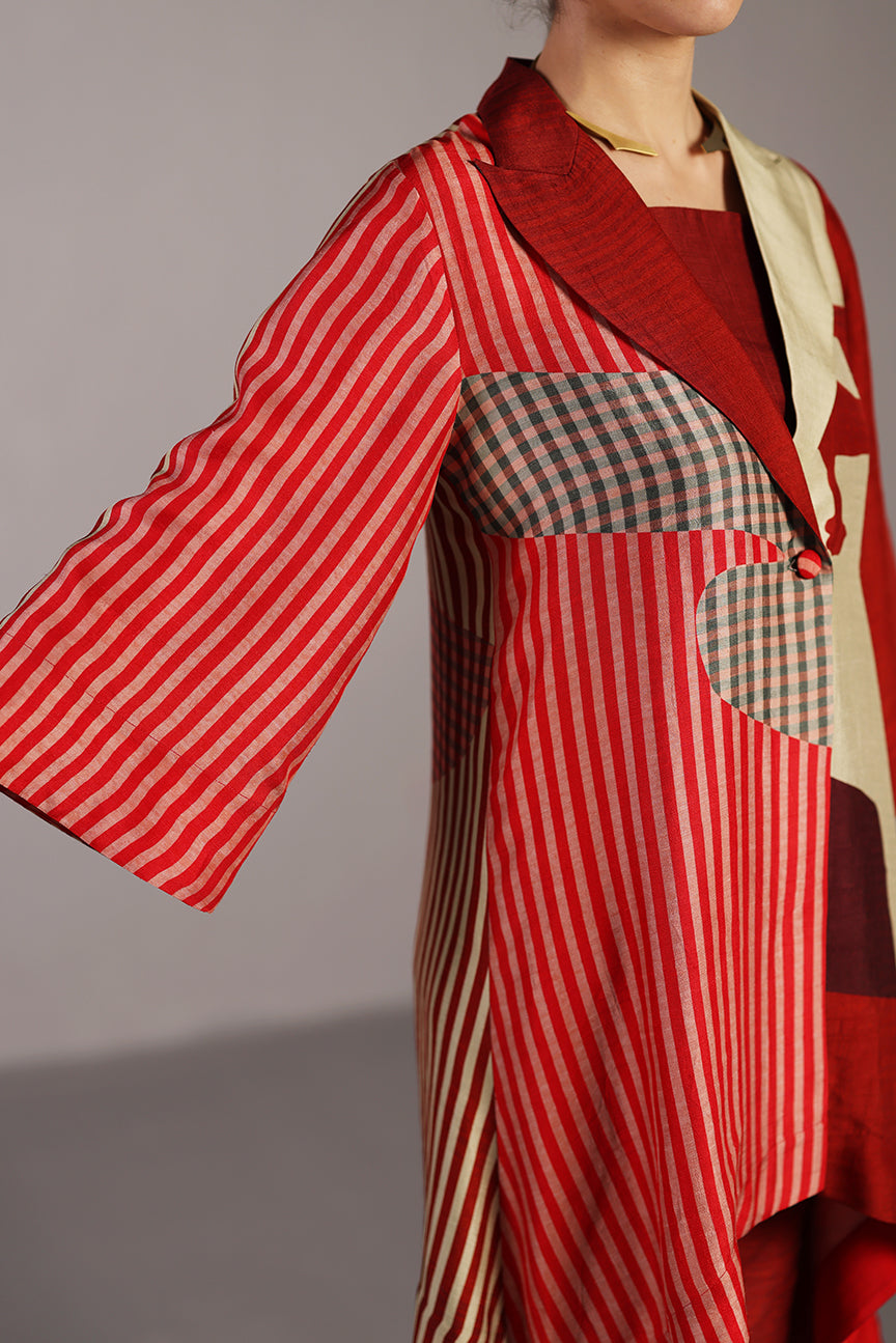 Floro Crimson Red Co-ord Set