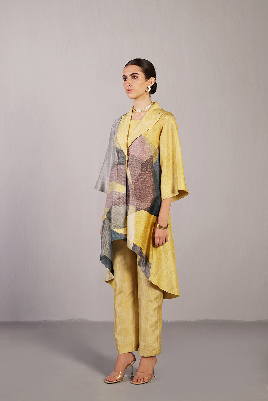 Whorl Yellow & Grey Co-ord Set