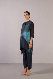 Flowna Royal Blue Kurta Set