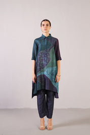 Flowna Royal Blue Kurta Set