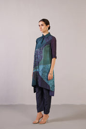 Flowna Royal Blue Kurta Set