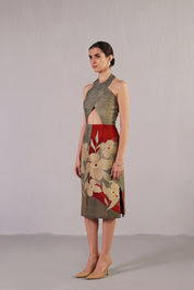 Botanica Wine & Grey Dress