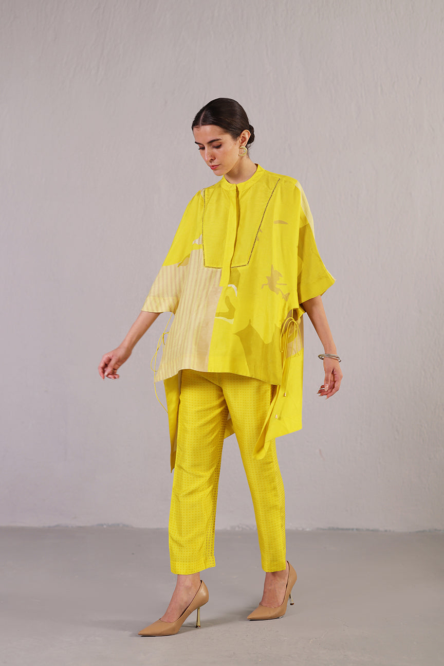 Stria Lemon Yellow Co-ord Set