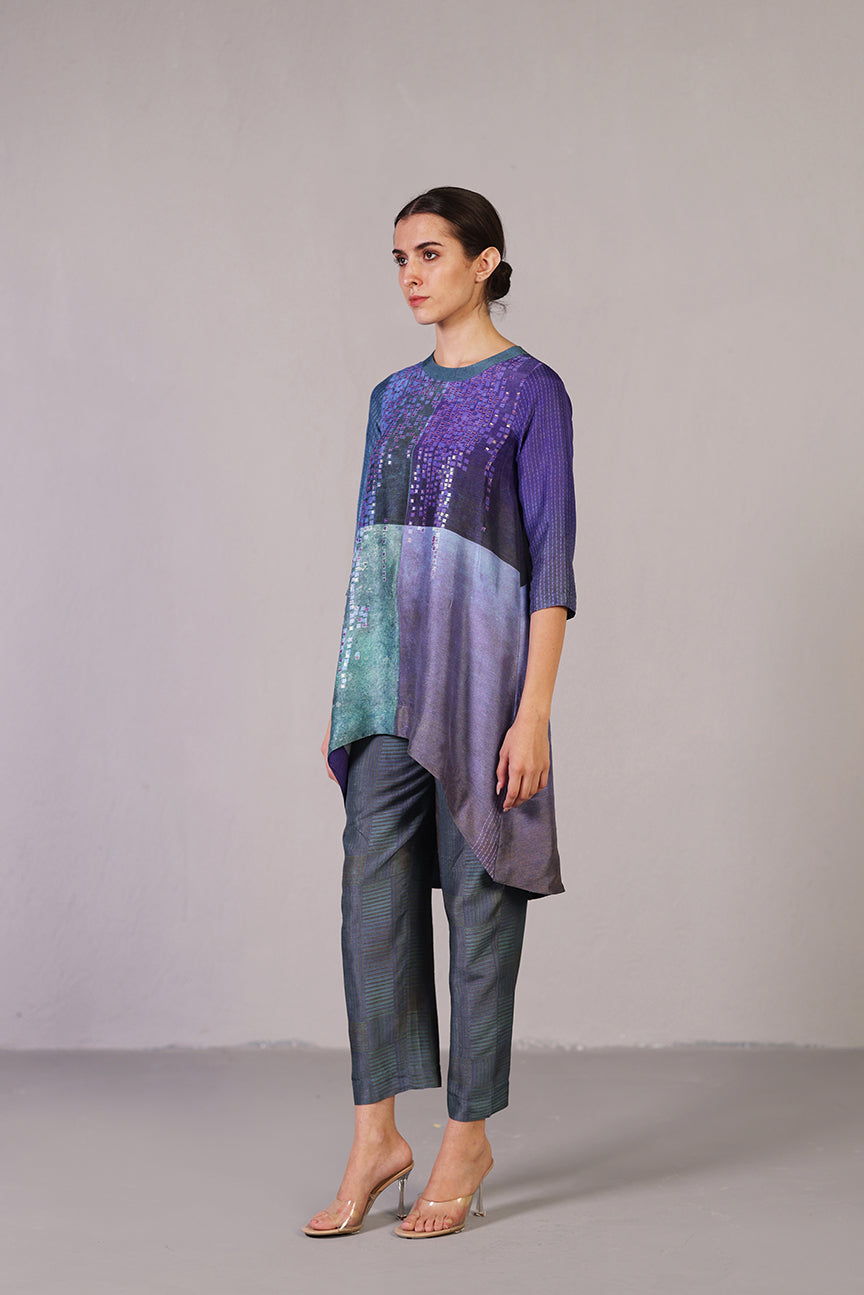 Glint Green & Purple Co-ord Set