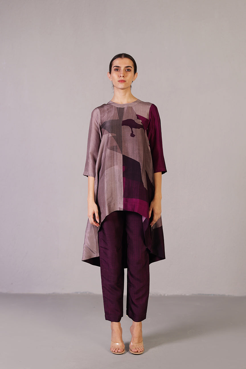 Floro Mulberry Purple Co-ord Set