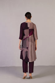 Floro Mulberry Purple Co-ord Set