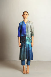 Horizon Blue & Grey Kurta Set