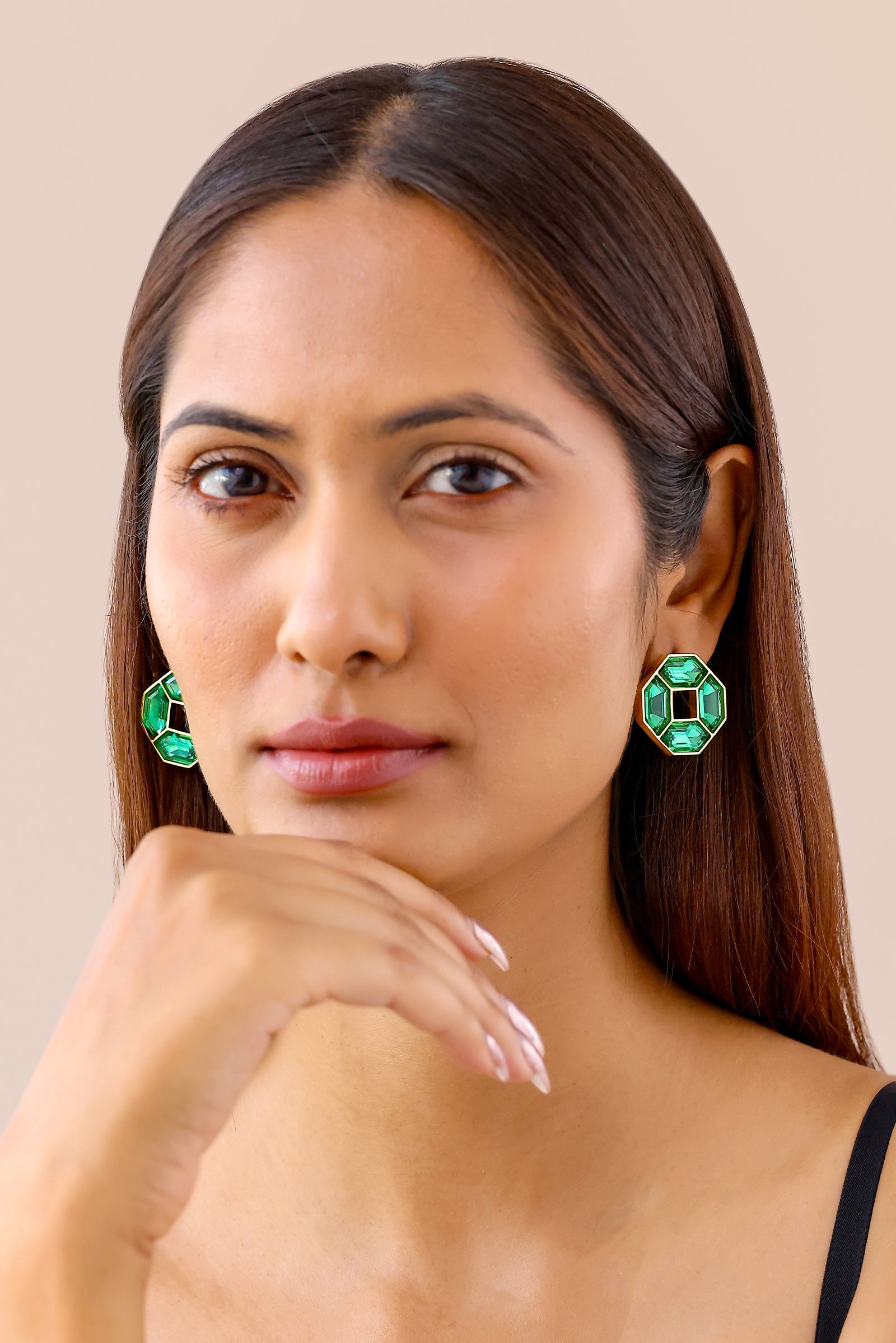 Cavana Mini Studs Emerald
