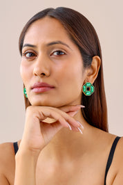 Cavana Mini Studs Emerald