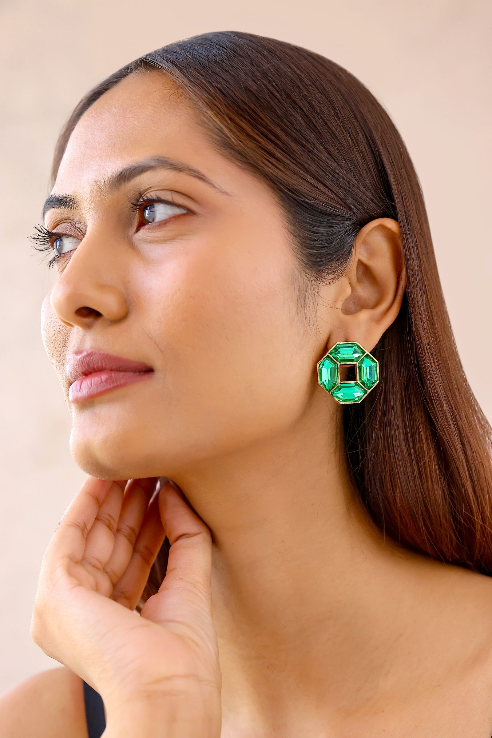 Cavana Mini Studs Emerald