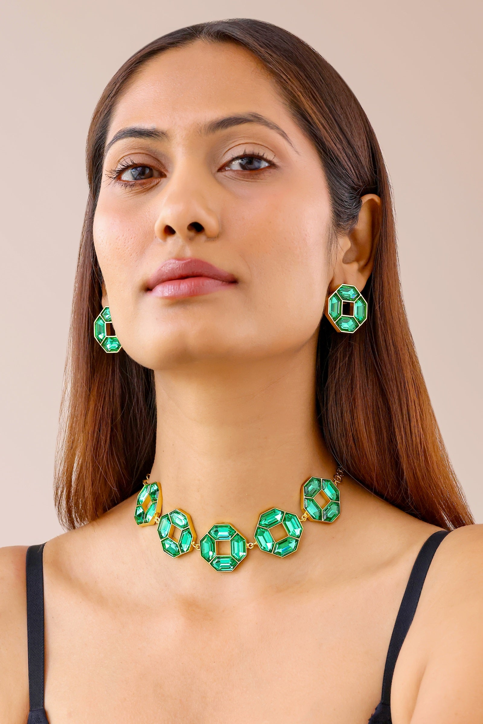 Cavana Necklace Set Emerald