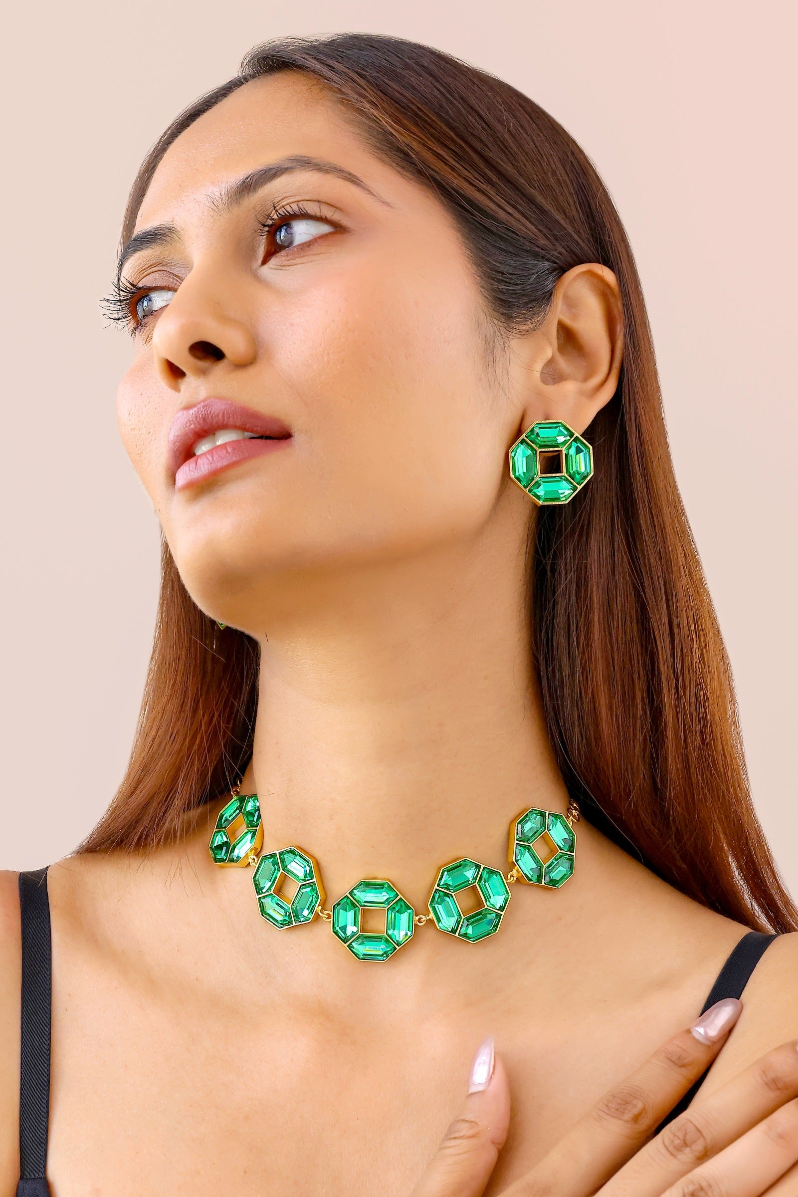 Cavana Necklace Set Emerald