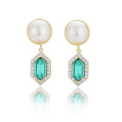 Cavi Drop Earrings Emerald