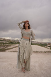 Silver Jacket Set