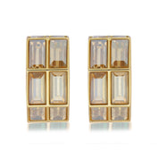 Chandelier Baguette Hoops Gold