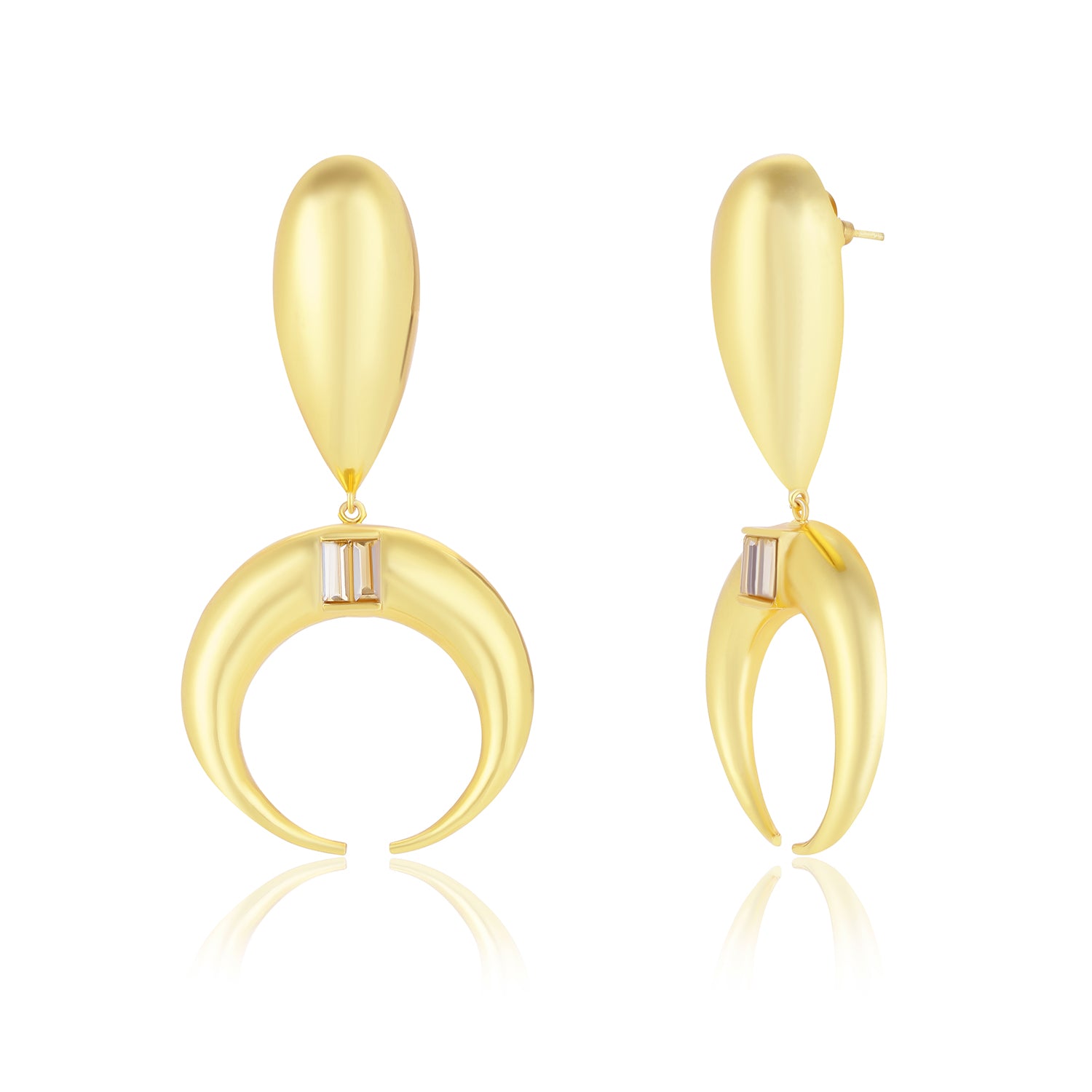 Copa Drop Earrings White
