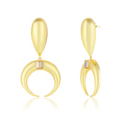 Copa Drop Earrings White