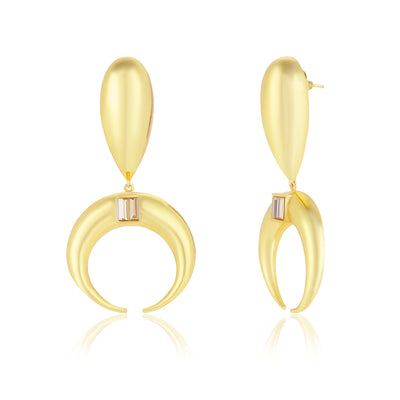 Copa Drop Earrings White