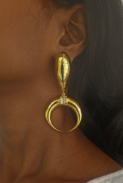 Copa Drop Earrings White