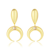 Copa Drop Earrings White